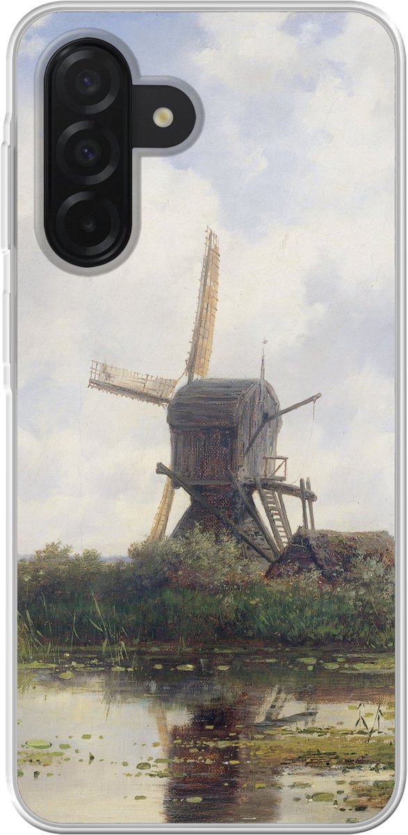 Telefoonhoesje Geschikt voor Samsung Galaxy A26 hoesje - Schilderij - Molen - Oude meesters - Siliconen Telefoonhoesje Telefoonhoesje