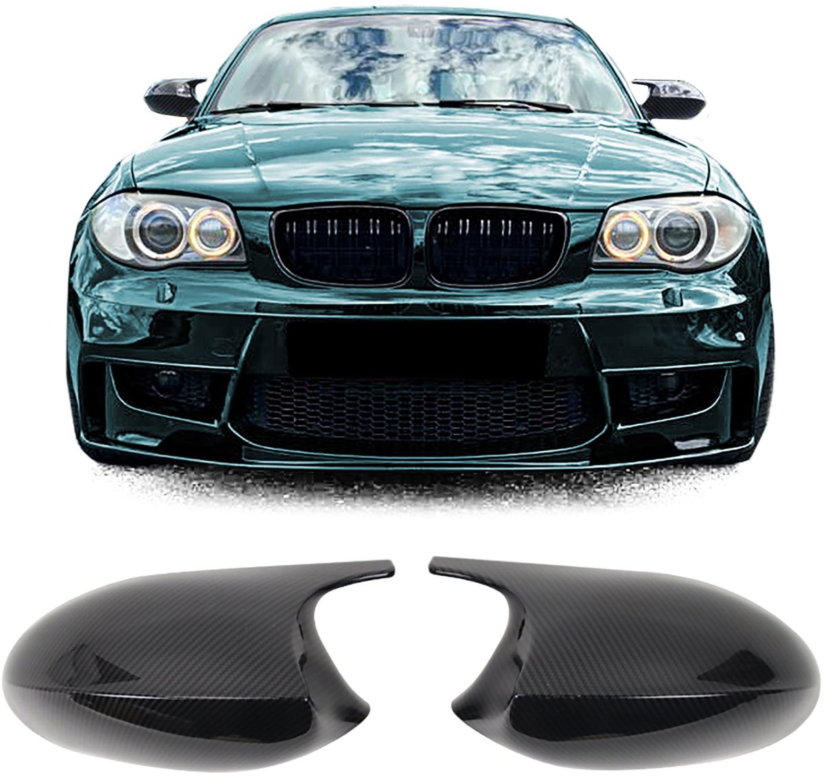 Spiegelkappen Carbon Look Voor BMW E81 E82 E87 E88 Pre Facelift Spiegelkap Buitenspiegel Spiegel