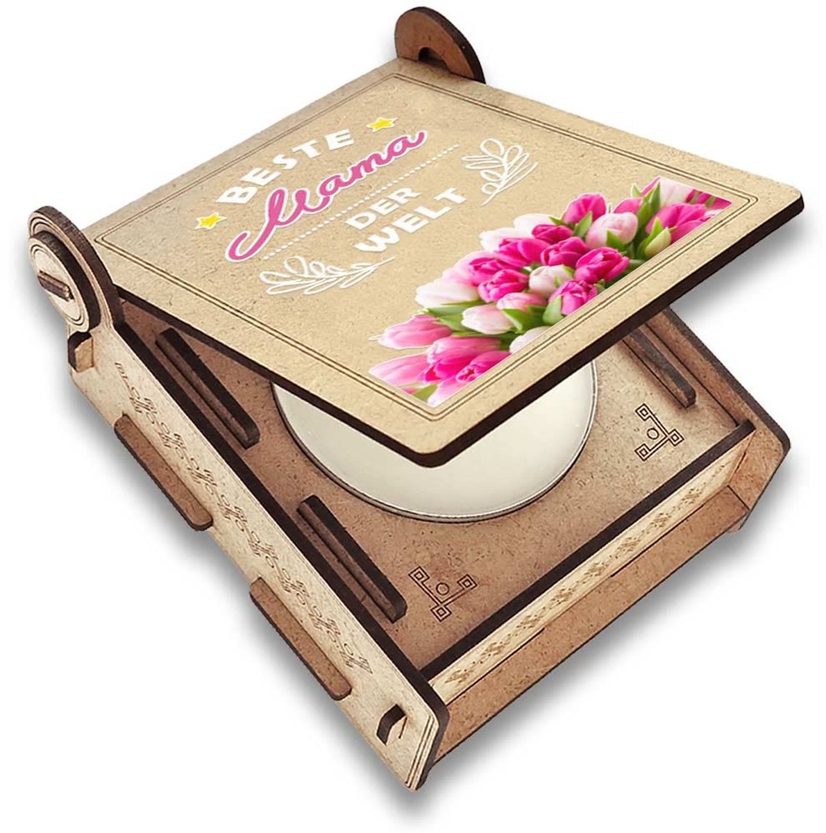 Kaars IN The Box Mama, kaars voor Moederdag, persoonlijke cadeaus voor vrouwen, cadeau-ideeën met spreuk, jarige mama