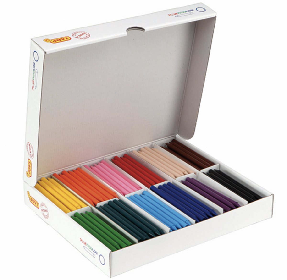 Waskrijtjes dun klasverpakking set van 300 assorti