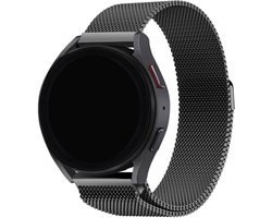BALR 22mm Milanese band (zwart) – Compatibel met Samsung Galaxy Watch 46mm/3/Gear S3, Huawei GT 2/3/Pro, Amazfit GTR, Polar Grit/Vantage, Fossil Gen 5/6, OnePlus Watch, Xiaomi Watch/Mi – Luxe metalen horlogeband met magneetsluiting