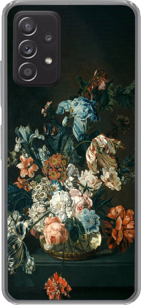 Telefoonhoesje Geschikt voor Samsung Galaxy A33 5G hoesje - Stilleven met bloemen - Oude meesters - Kunst - Siliconen Telefoonhoesje Telefoonhoesje