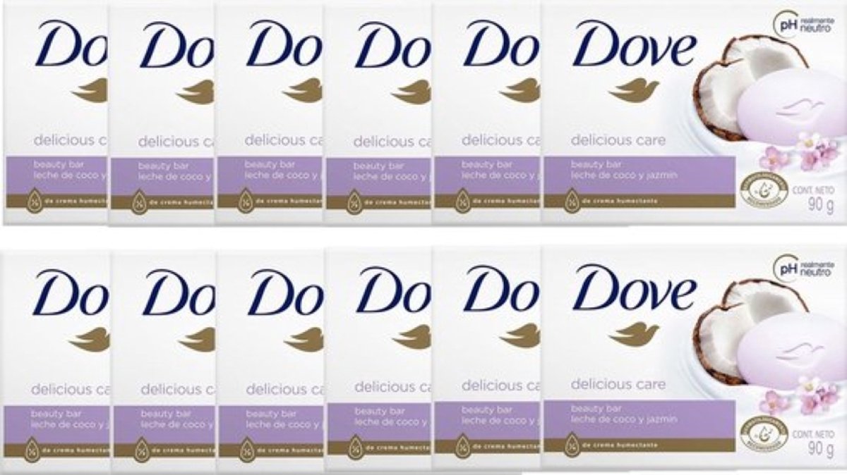 Dove Zeep Cocos & Jasmijnblaadjes 12 x 90 Gram