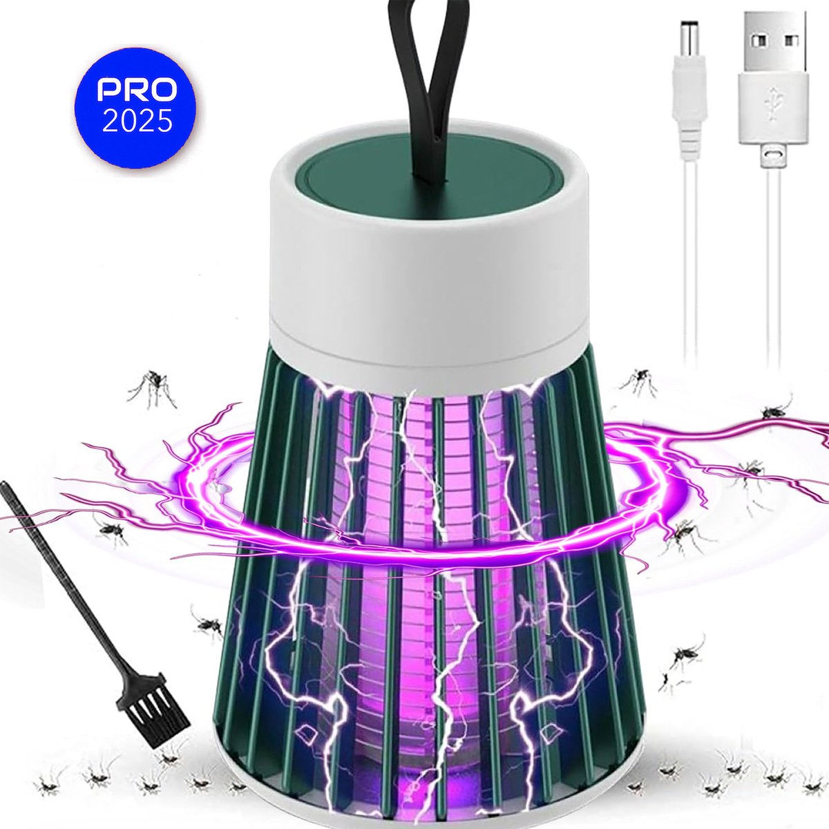 Muggenlamp - Mozz Guard Muggemlamp - Draadloos - Mozzguard - Muggenspiraal - Lightguard Muggen Zapper - Slaapkamer - Binnen & Buiten - Muggenvanger - Muggen Bestrijden