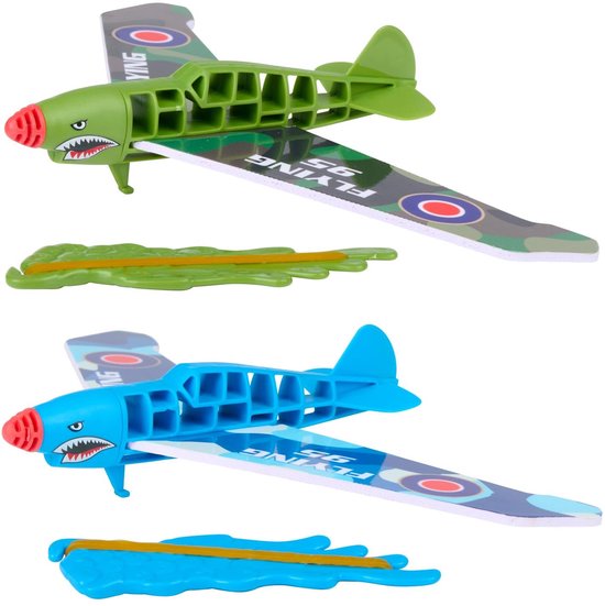 3 Pack LED Vliegtuig Launcher Met Katapult Pistool - Foam Zweefvliegtuig Voor Outdoor Tuin Sport Schieten Spel - Leuk Verjaardagscadeau