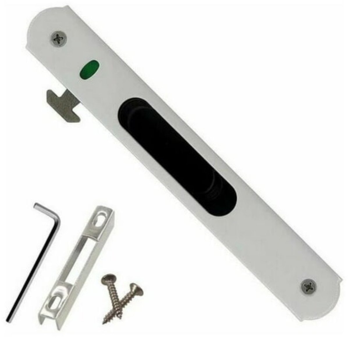 EXCITAT Deursloten - Schuifdeursloten - Haaksloten voor schuifdeuren en ramen - Accessoires voor roestvrijstalen schuifdeuren en ramen met één slot