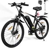 Bol.com Colorway Elektrische Fiets BK15 - Trendy 26Inch Mountain EBike met Afneembare 36V 15Ah Lithium Batterij - City Commuter ... aanbieding