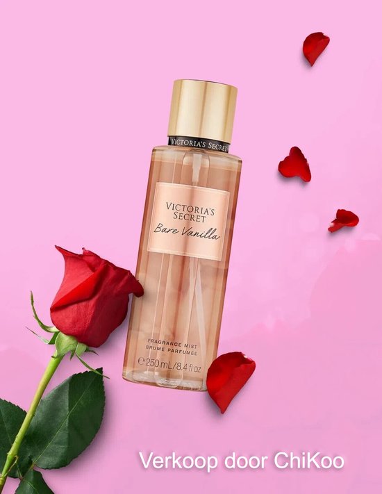 Victoria's Secret Bare Vanilla | Dames Geparfumeerde Body Mist | Fragrance Parfum 250 ML | Met Cadeauzakje