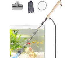 aquarium stofzuiger-aquarium stofzuiger elektrisch-Aquariumstofzuigerset - Elektrische aquariumreiniger met sterke zuigkracht - Multifunctionele automatische aquariumstofzuiger - Voor het wassen van zand - Waterverversing (verstelbare lengte)
