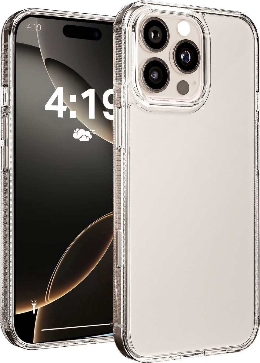 Hoesje geschikt voor iPhone 16 Pro Max hoes transparant shock proof