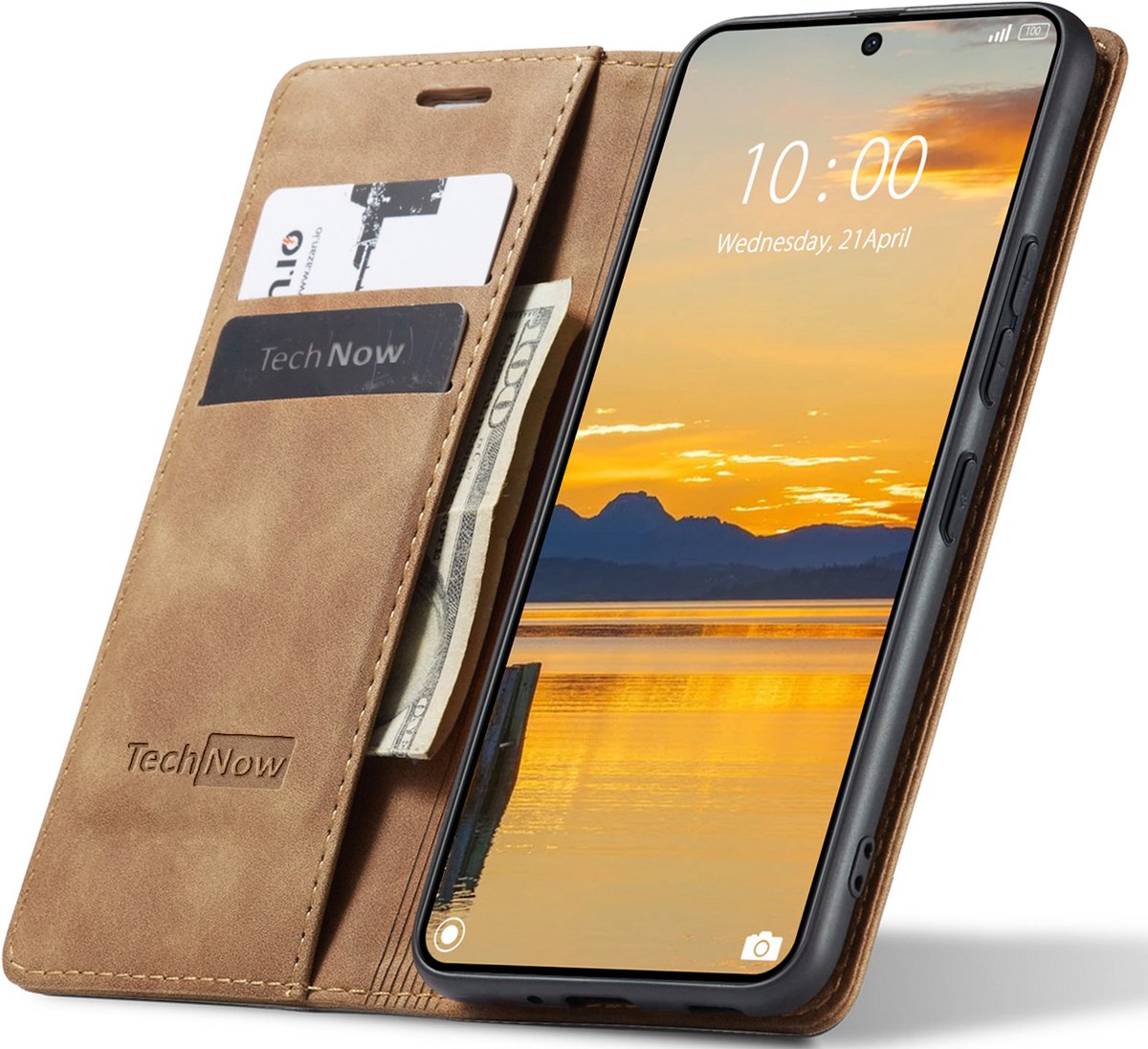 Hoesje geschikt voor Motorole Edge 60 5G / 60 Fusion - Book Case Leer Slimline Bruin