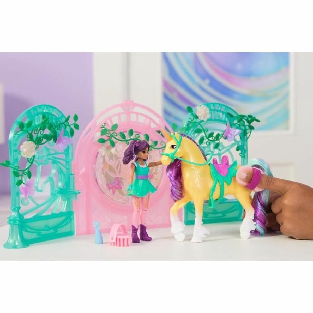 Unicorn Academy Ava & Leaf Stall - Magische speelset — afbeelding 22