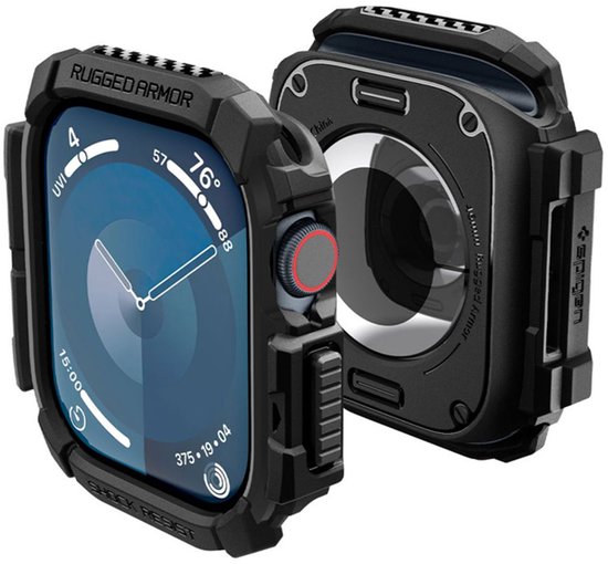 Spigen Rugged Armor Apple Watch 10 (46 Mm) Mat Zwart - Bol