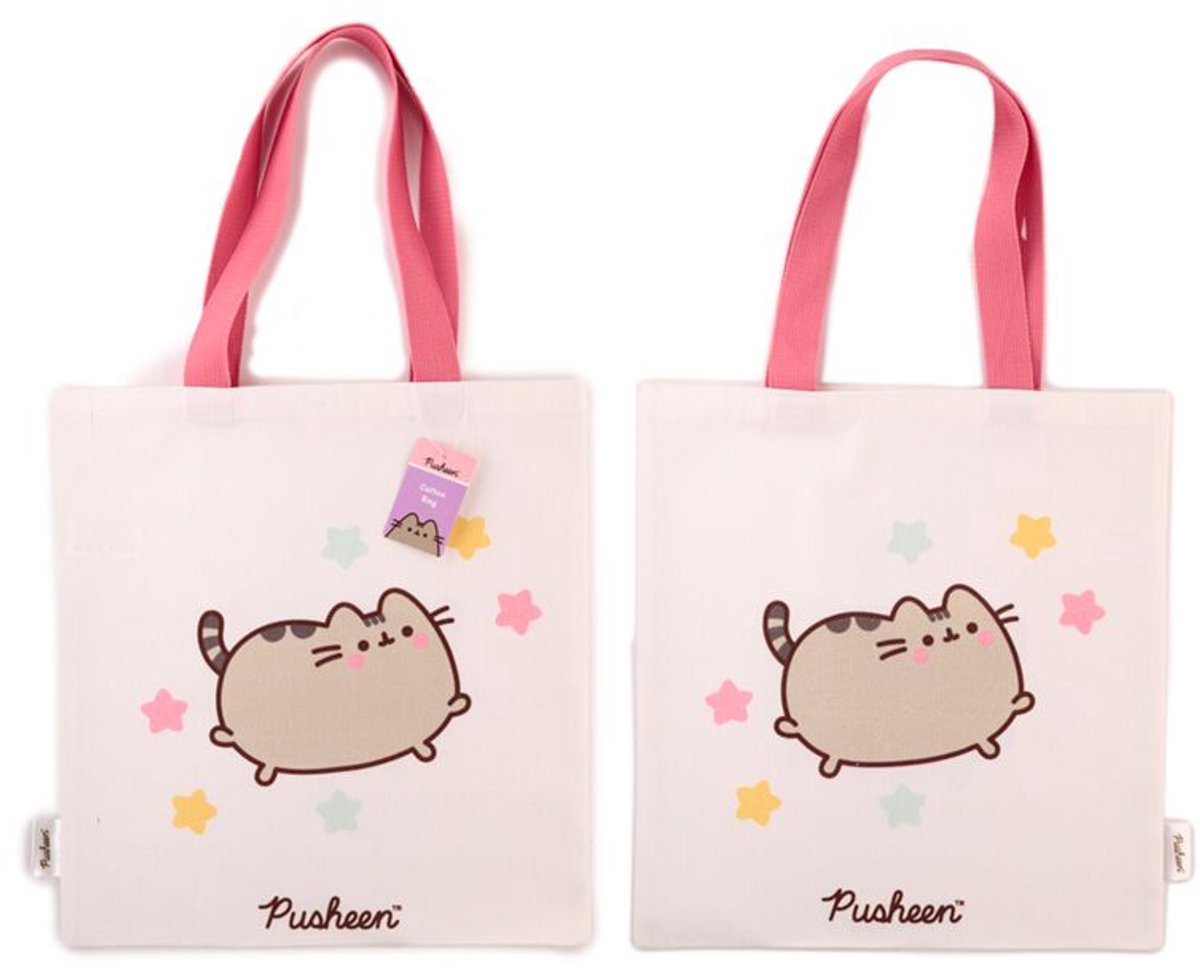 Tas Shopper - Pusheen the Cat - Pusheen & Sterretjes - Herbruikbaar - 39.5x37.5cm