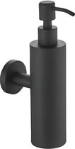 Distributeur de savon mural - Distributeur de savon pour les mains - Pompe à savon suspendue - 200ML - Acier inoxydable - Noir Zwart