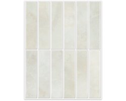 24Supply Plaktegels - 10 Stuks - Glans - Beige - 25.4x20cm