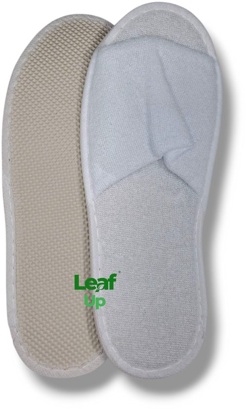 Nesto's Hotel Slippers Wegwerp Pantoffels Gasten Sloffen Sauna Wellness Spa Badstof Gesloten Neus Wit