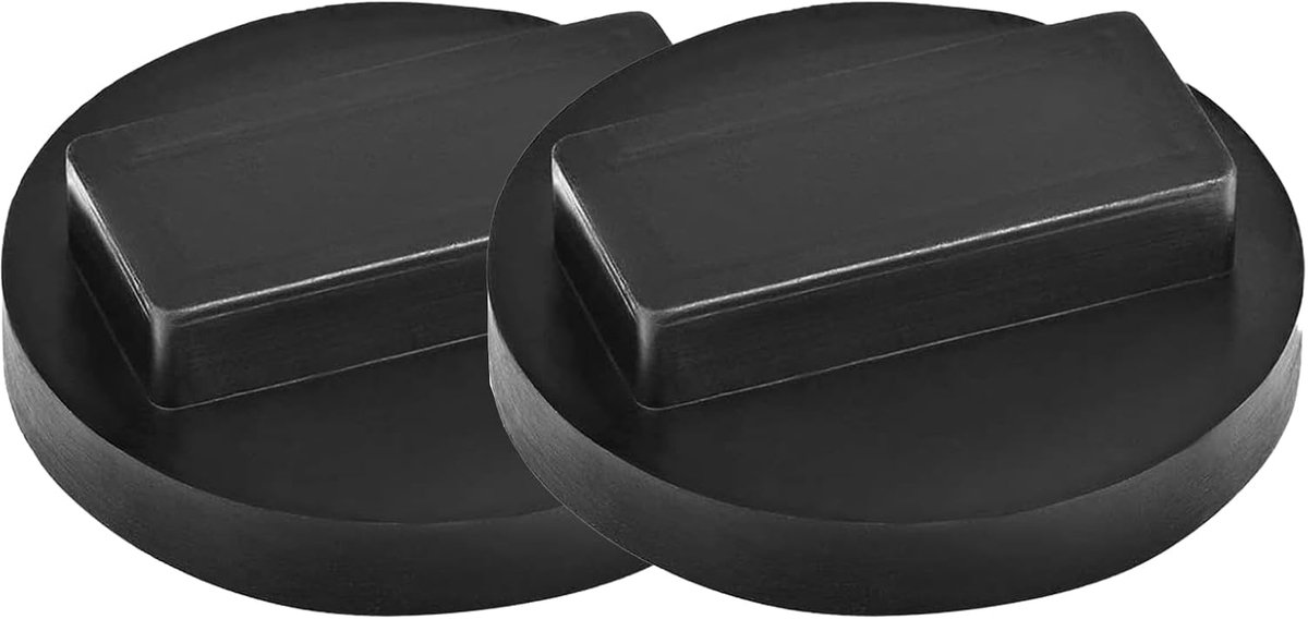 Image of 2 Pack Rubber Pads for Car Jack - Universal Support Stand Scratches Protection Jack Pad for Car & Workshop