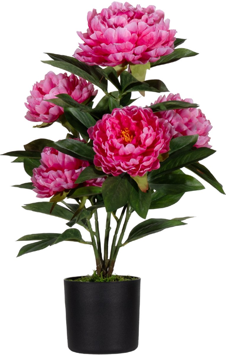 PAPERFLOW kunstbloem - pioenbloem, roze, hoogte: 550 mm