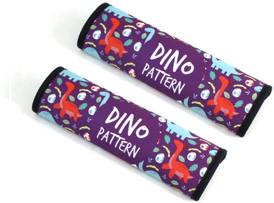 Gordelbeschermer Kind - Dinosauriërs - Gordelkussen 2 Stuks - Gordelhoezen