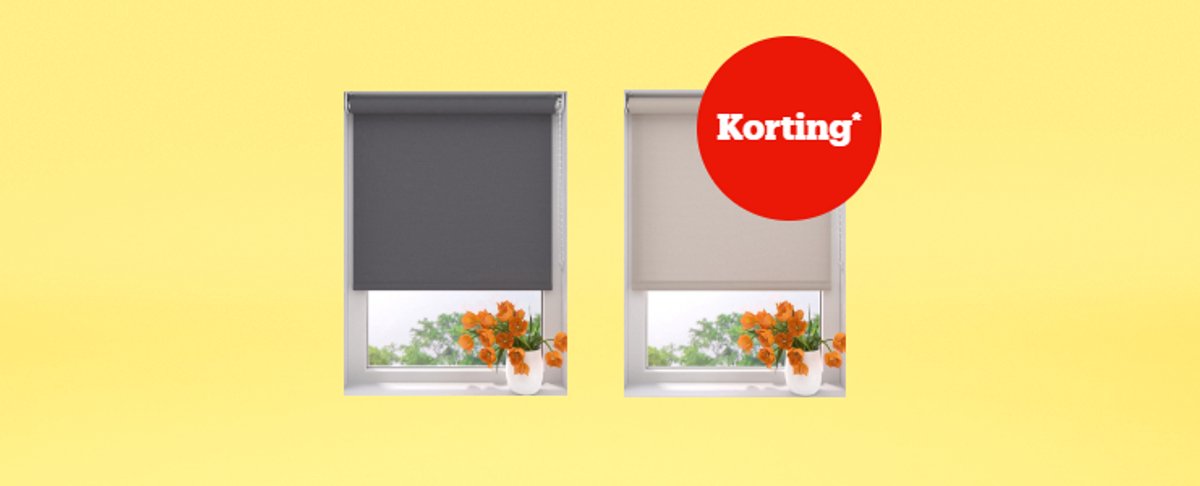 Korting* op raamdecoratie