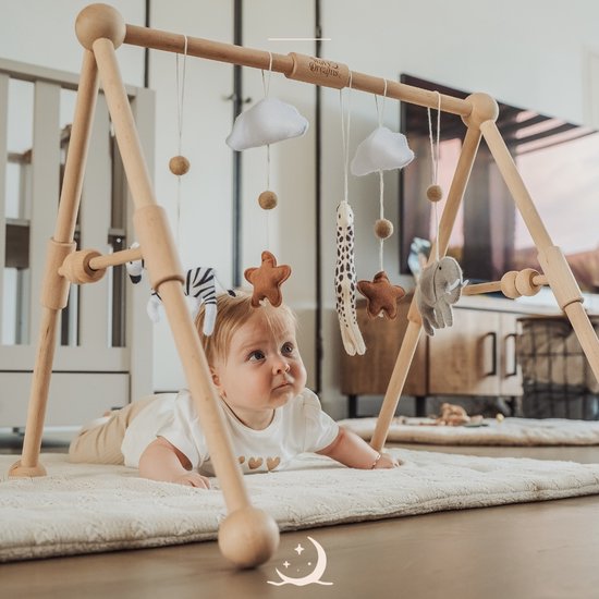 Wavy Dreams - Baby Gym Safari Friends - Hout & Vilt - Vanaf 0 jaar van Wavy Dreams — afbeelding 3