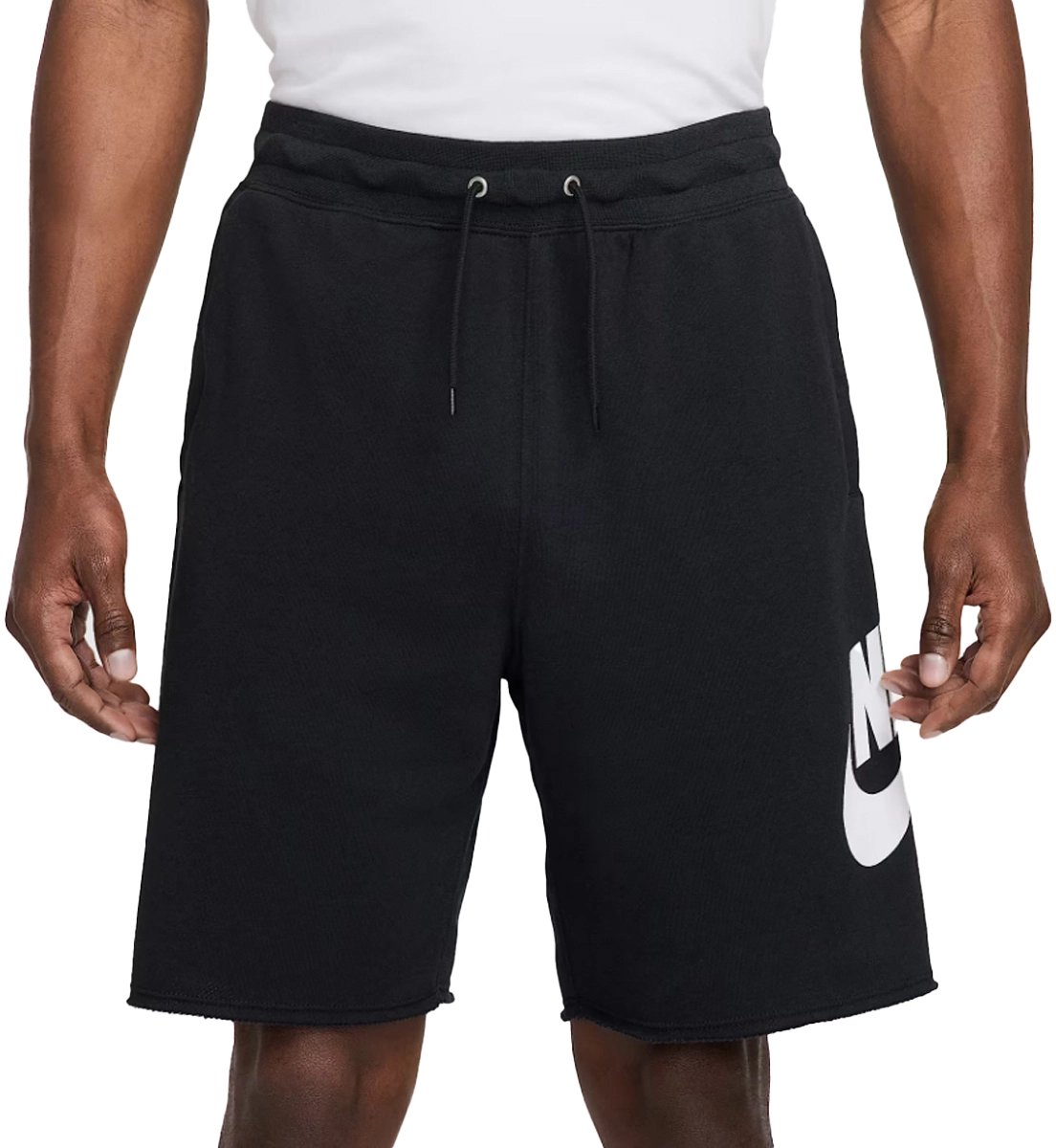 Nike m nk club alumni ft short in de kleur . Zwart
