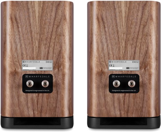 Wharfedale EVO 5.1 Boekenplank Speakers - Hifi Stereo Set - Passieve Speaker - 2-Weg Luidsprekers - Walnoot van Merkloos — afbeelding 3