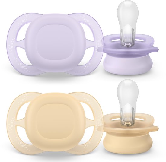 Philips Avent Ultra Start - BPA-vrije siliconen fopspeen (0-6 mnd) - Symmetrisch ontwerp - 2 stuks - SCF075/11 van Philips Avent — afbeelding 2