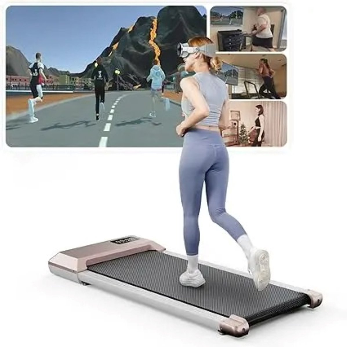 Elektrische Loopband – 40x90 cm Loopvlak – Stil & Compact – Bureau Loopband voor Wandelen & Hardlopen – Fitnessapparaat voor Thuis of Kantoor