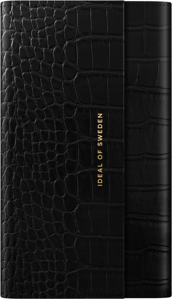 iDeal of Sweden Signature Clutch voor iPhone 12 Mini Jet Black Croco