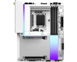 NZXT N9 Z890 Wit - Moederbord - ATX - Socket 1851 - Intel Z890 - DDR5 - Realtek ALC4082 - Ethernet 5Gbps - Wi-Fi 7