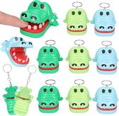 12x Krokodil spel sleutelhangers