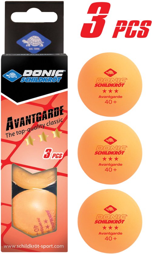 Donic Schildkröt Donic de Balles de tennis de table Star Avantgarde 3 pièces