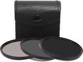 58mm grijsfilterset (3 stuks ND2+ND4+ND8) Geschikt voorcameralenzen, polarisatiefilter