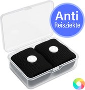 Reisziekte polsbanden - 2x Anti Misselijkheid Bandjes - Zeeziekte - Reisziekte - Anti Wagenziekte - Polsbandje - Zwart