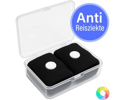 Reisziekte polsbanden - 2x Anti Misselijkheid Bandjes - Zeeziekte - Reisziekte - Anti Wagenziekte - Polsbandje - Zwart