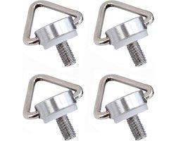 Set van 4 stuks: Geschikt voor Air 3S/Mini 4 Pro nekkoord ooghaak schroef opvouwbare roestvrijstalen gesp schroef Geschikt voor DJI RC 2 en DJI RC Pro afstandsbediening accessoires