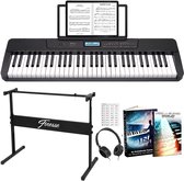 Bol.com Finesse Keyboard Piano - Statief & Accessoires - 61 Keys - MIDI - Digitale Piano - Elektrische Piano - Kind aanbieding