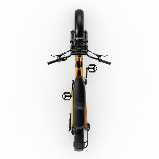 A-Spadz CAVET Air Elektrische Fatbike - Inclusief Voetsteuntjes - 20 Inch - 250W Motor - 7 Versnellingen - 100 km Actieradius - Hydraulische Schijfremmen - Geel van A-Spadz — afbeelding 5