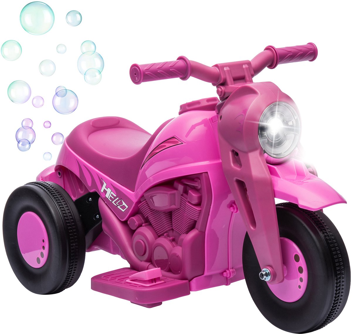 AIYAPLAY - Elektrische motorfiets - 80x36x43,5 cm - PP - Roze