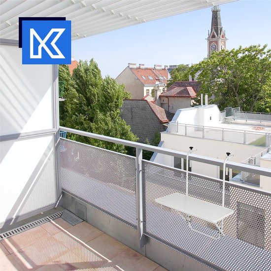 KADAX opvouwbare hangende metalen balkontafel voor balkonterrasbalustrade van Merkloos — afbeelding 5
