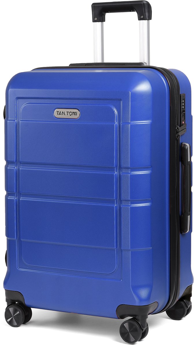 TAN.TOMI Reiskoffer 95L - Harde Koffer - Handbagage & Ruimbagage - Trolley Koffer met 4 Wielen en Cijferslot - Lichtgewicht & Stevig