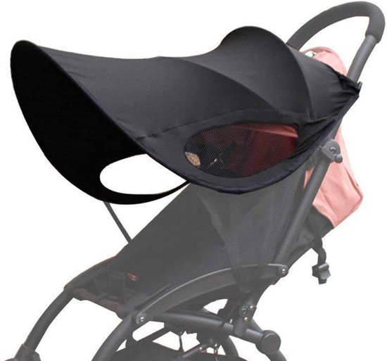 Foto: Peysaitr kinderwagen zonnescherm opvouwbare upf50 luifel anti uv waterdicht universele pasvorm kap kinderwagenhoes voor buiten baby s peuters grijs e n maat 1 stuks