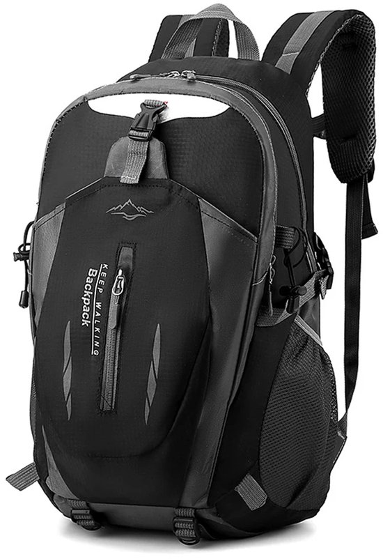 Rugzak 40L Waterdicht – Lichtgewicht Outdoor Backpack – Zwart
