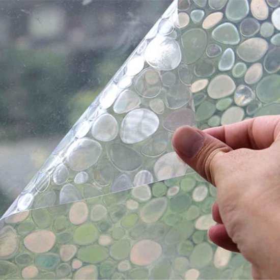 Film opaque mat pour vitres - Film de confidentialité - Contrôle thermique statique non adhésif - Film décoratif de protection solaire - 40 x 100 cm - Autocollants pour vitres