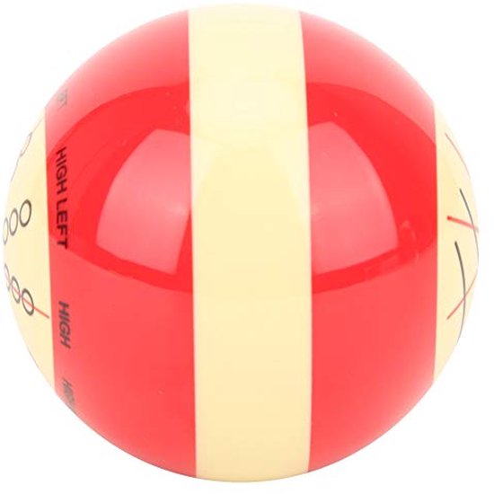 Dailygoods- Biljartbal Oefen Training - Hars - 57,2 mm - 170g - Amerika Pool - Gepolijst met Lijnen en Punten - Keubal van Dailygoods — afbeelding 2