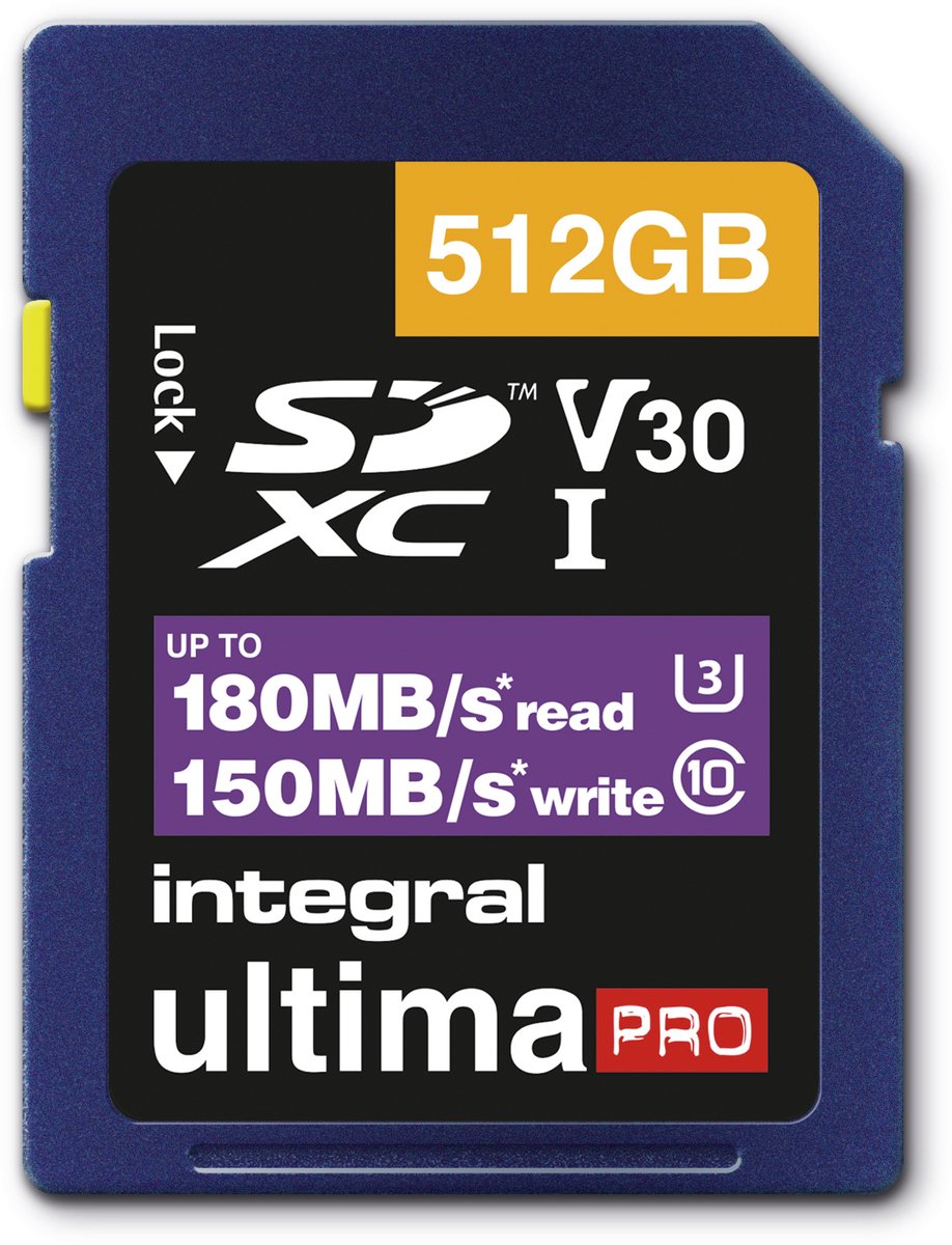 Geheugenkaart Integral SDXC 512GB