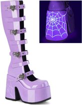 DemoniaCult - CAMEL-223 Bottes femmes à plateforme - US 11 - 41 Chaussures - Lilas