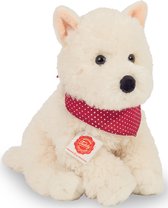 Hermann Teddy Knuffeldier hond Westhighland terrier/Westie puppy - zachte pluche - premium kwaliteit knuffels - wit - 30 cm